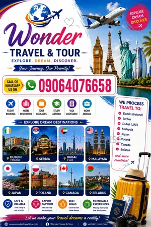 Travel to Dublin With Work Permit Any Countries of Your Choice