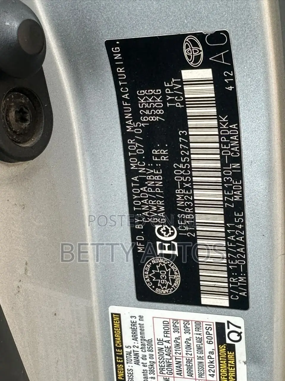 Toyota Corolla 2006 Silver