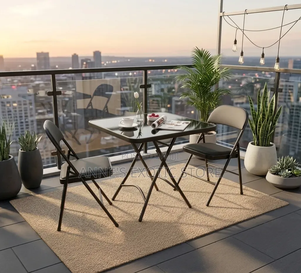 3-Piece Folding Table and Chair Set