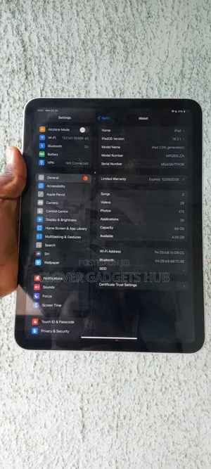 Apple iPad 10.2 (2020) Wi-Fi 64 GB Silver