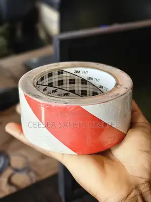 3M Vinyl Tape 767 - Hazard Red/White