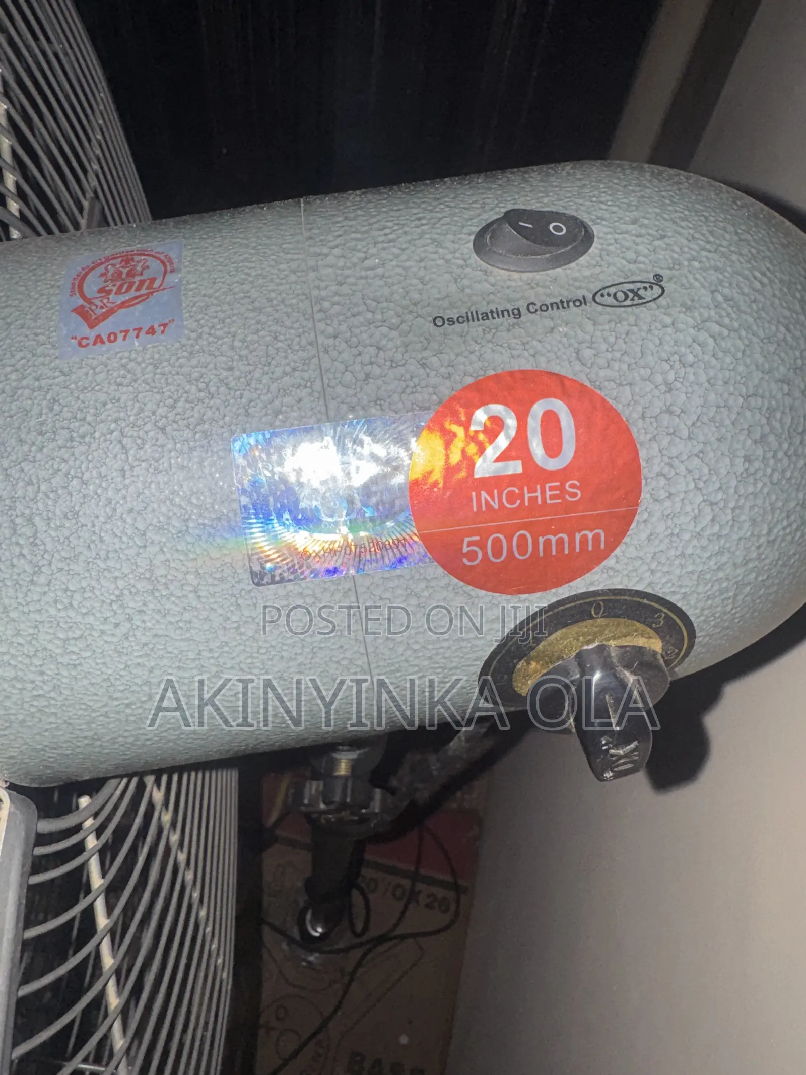 Ox 20 Inches Standard Fan