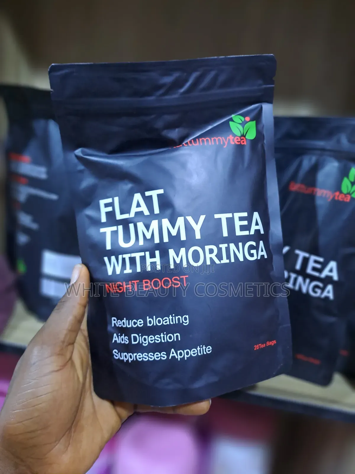 This Product Is Flat Tummy Tea With Moringa Night Boost Featuring