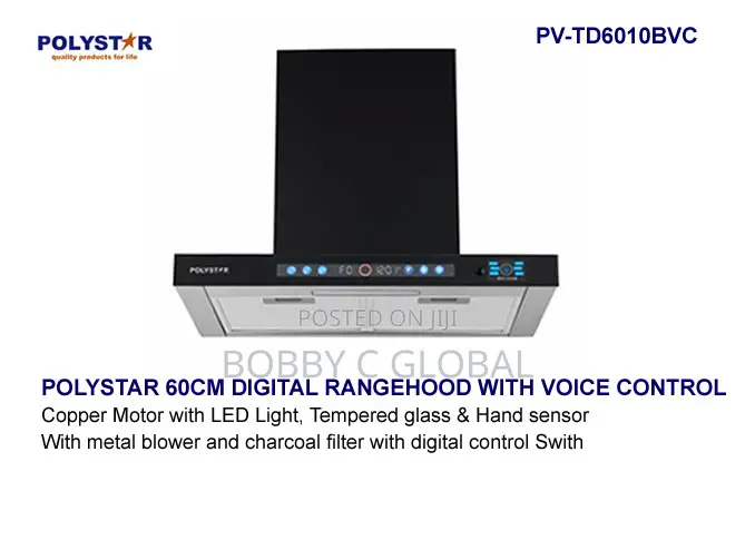 Voice Control Kitchen Range Hood With Touch Control