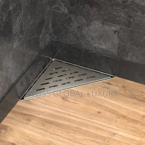 Quality Stemless Steel Triangle Bathroom Floor Drain