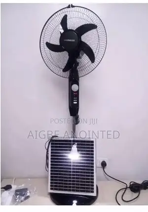 Charweek Solar Rechargeable Fan
