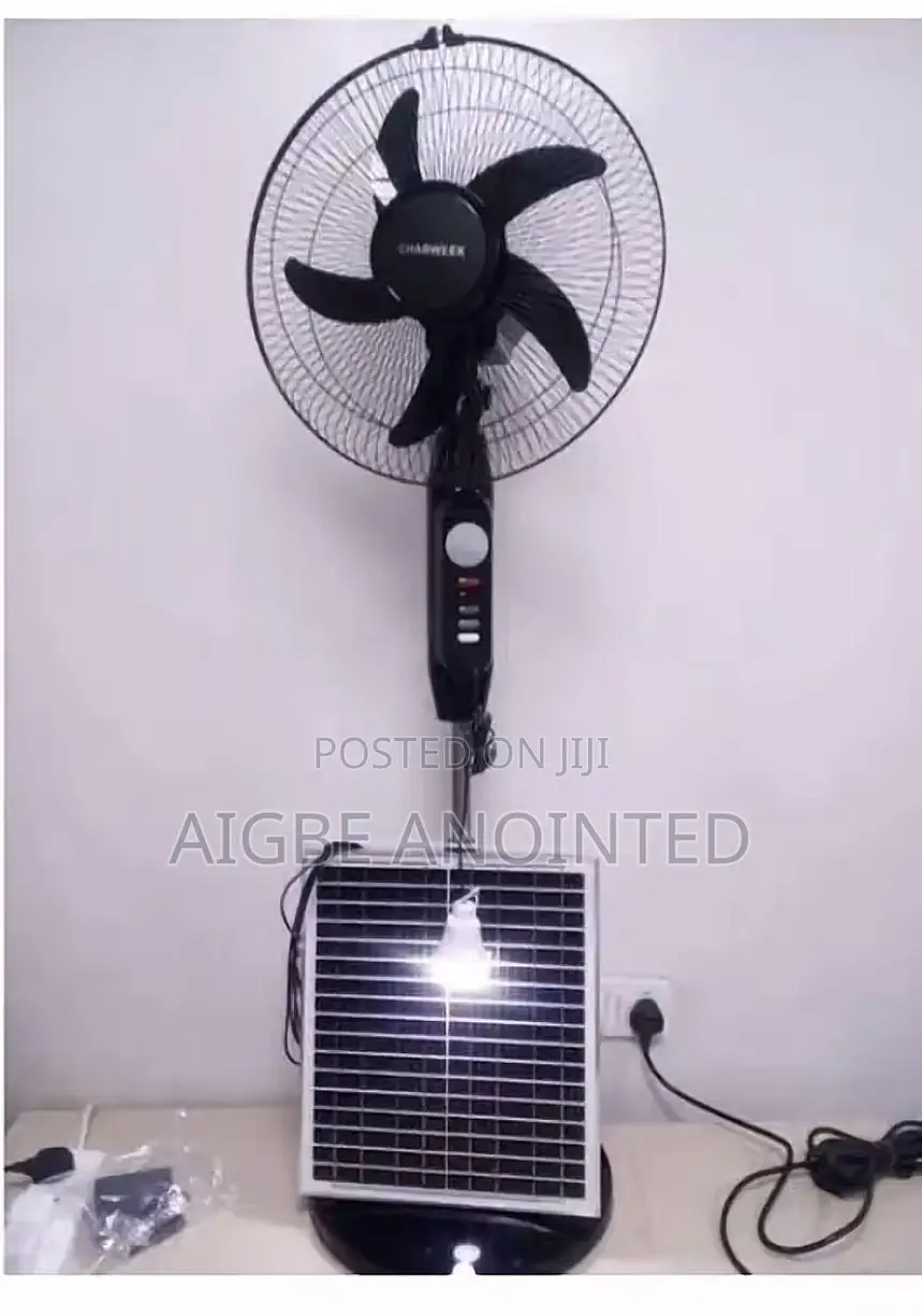 Charweek Solar Rechargeable Fan