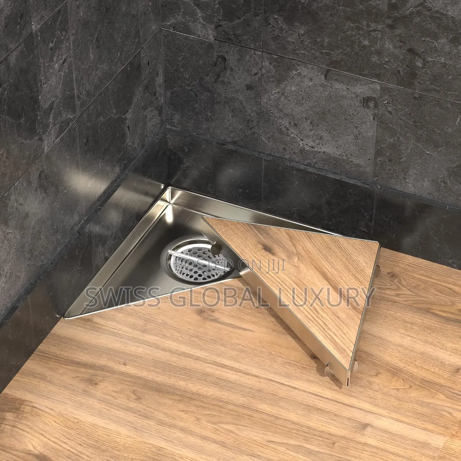 Quality Triangle Tile Insert Bathroom Floor Drain