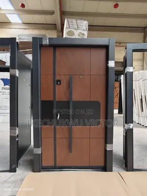 4ft Walnut Matrix Wooden Entrance Door