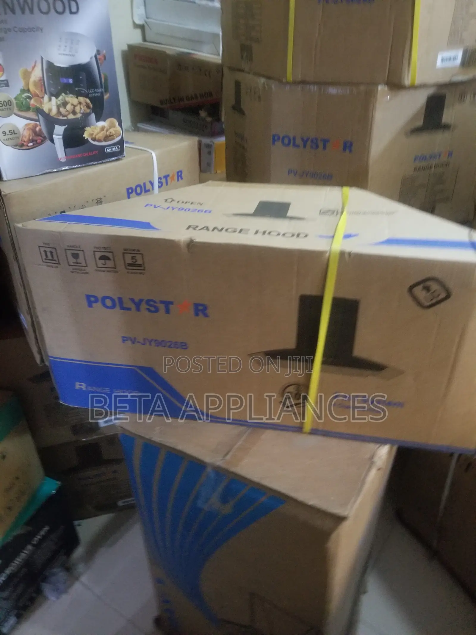 Polystar Black Tempered Glass Hood