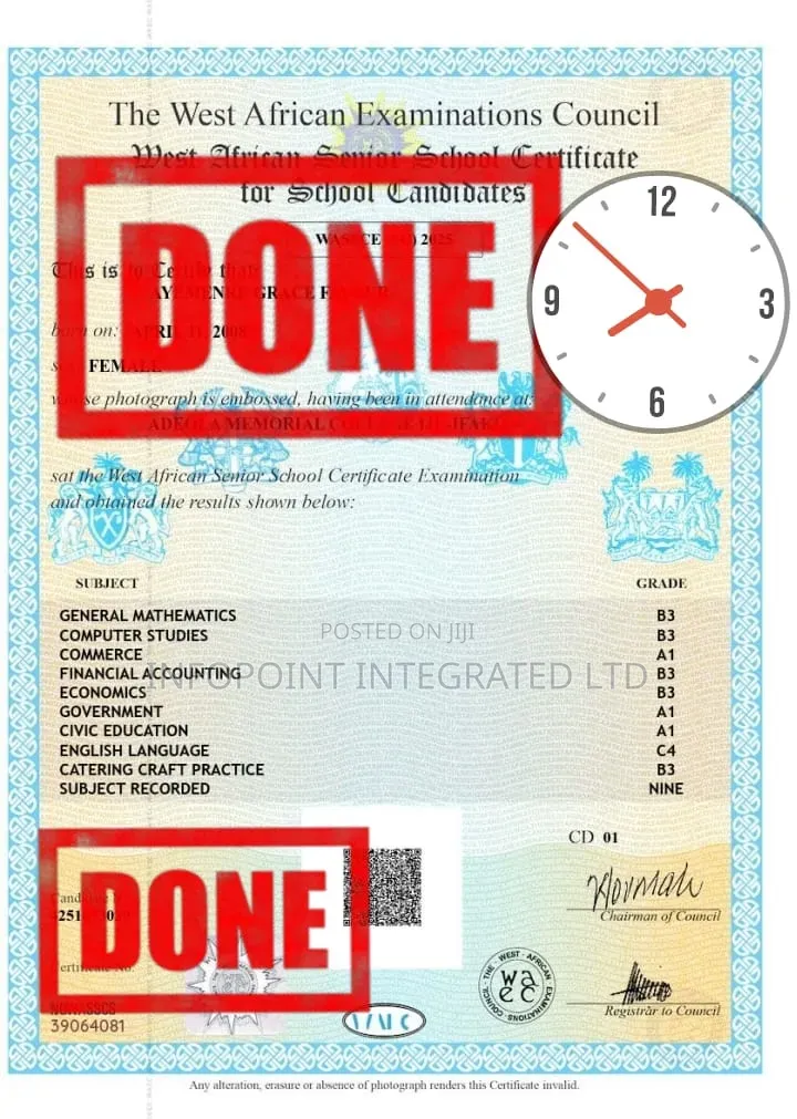 WAEC Certificate Processing (PDF)