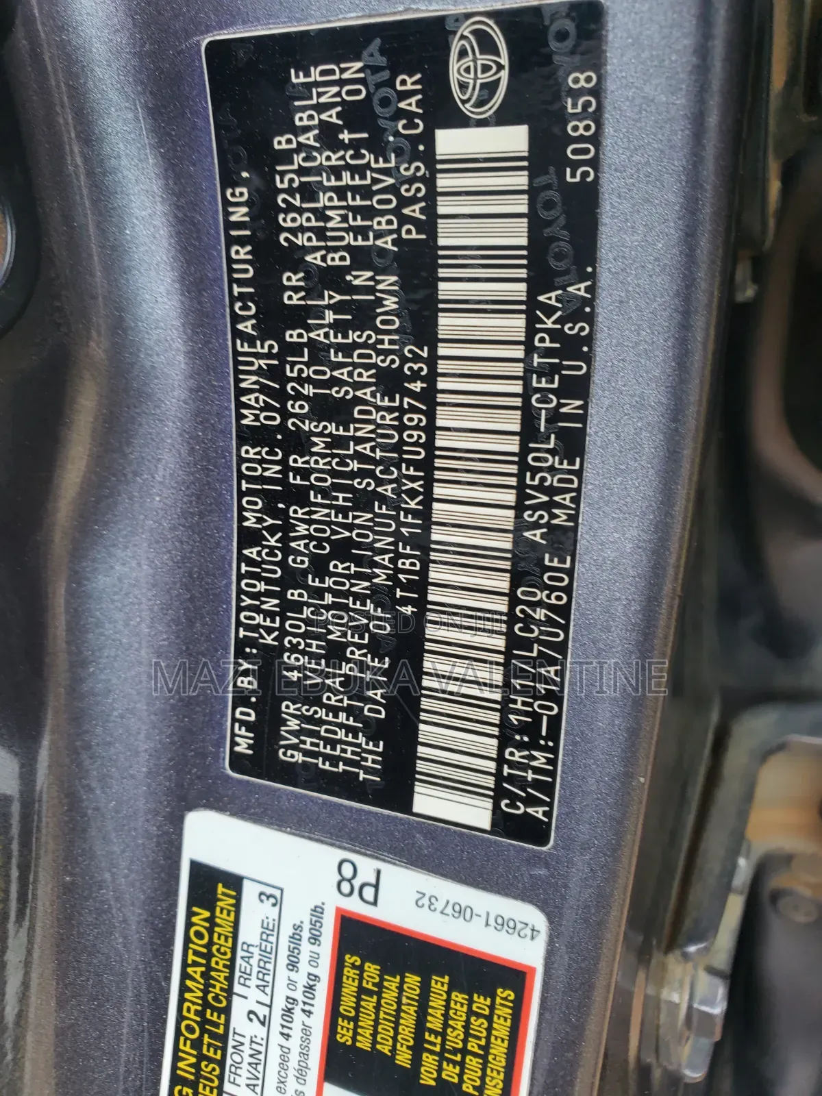 Toyota Camry 2016