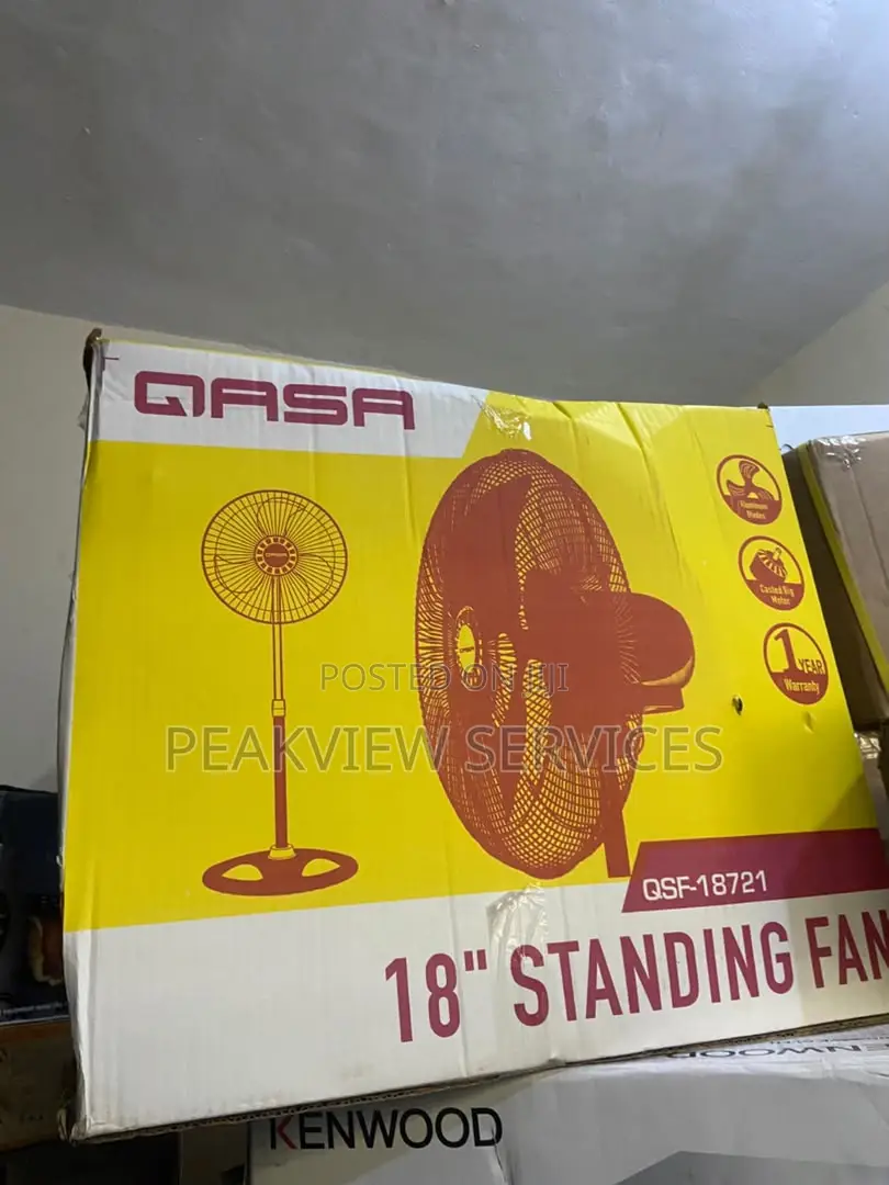 Powerful QASA 18-Inch Electric Standing Fan