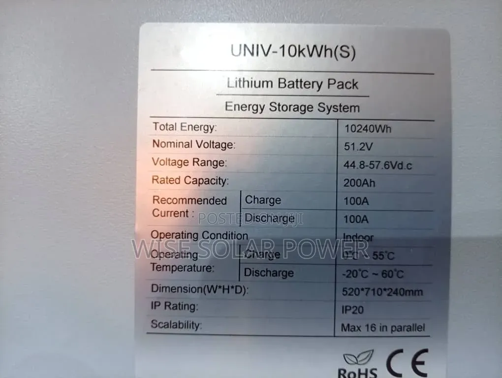 Easyway 10kwh Lithium Battery
