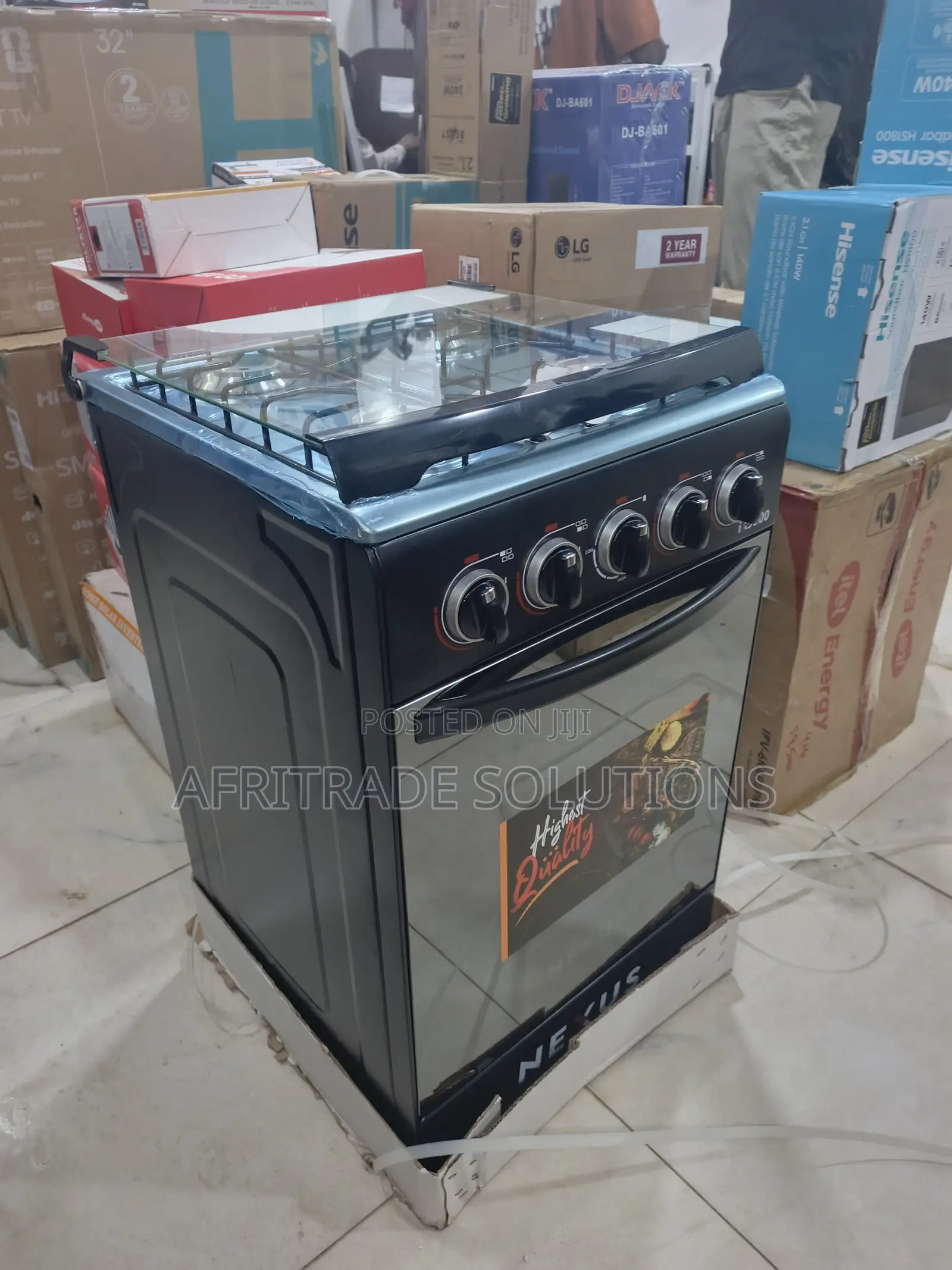 Nexus 50x50 Standing Gas Cooker – Sleek Modern