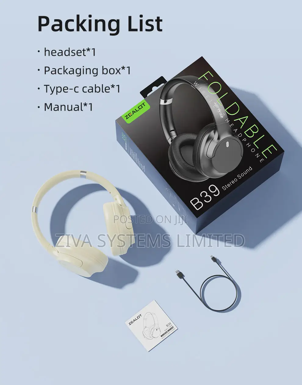 Zealot B39 Foldable Bluetooth Headset