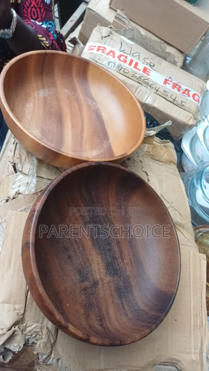 26cm Wooden Food and Salad Bowl Biggest Size- 1pc