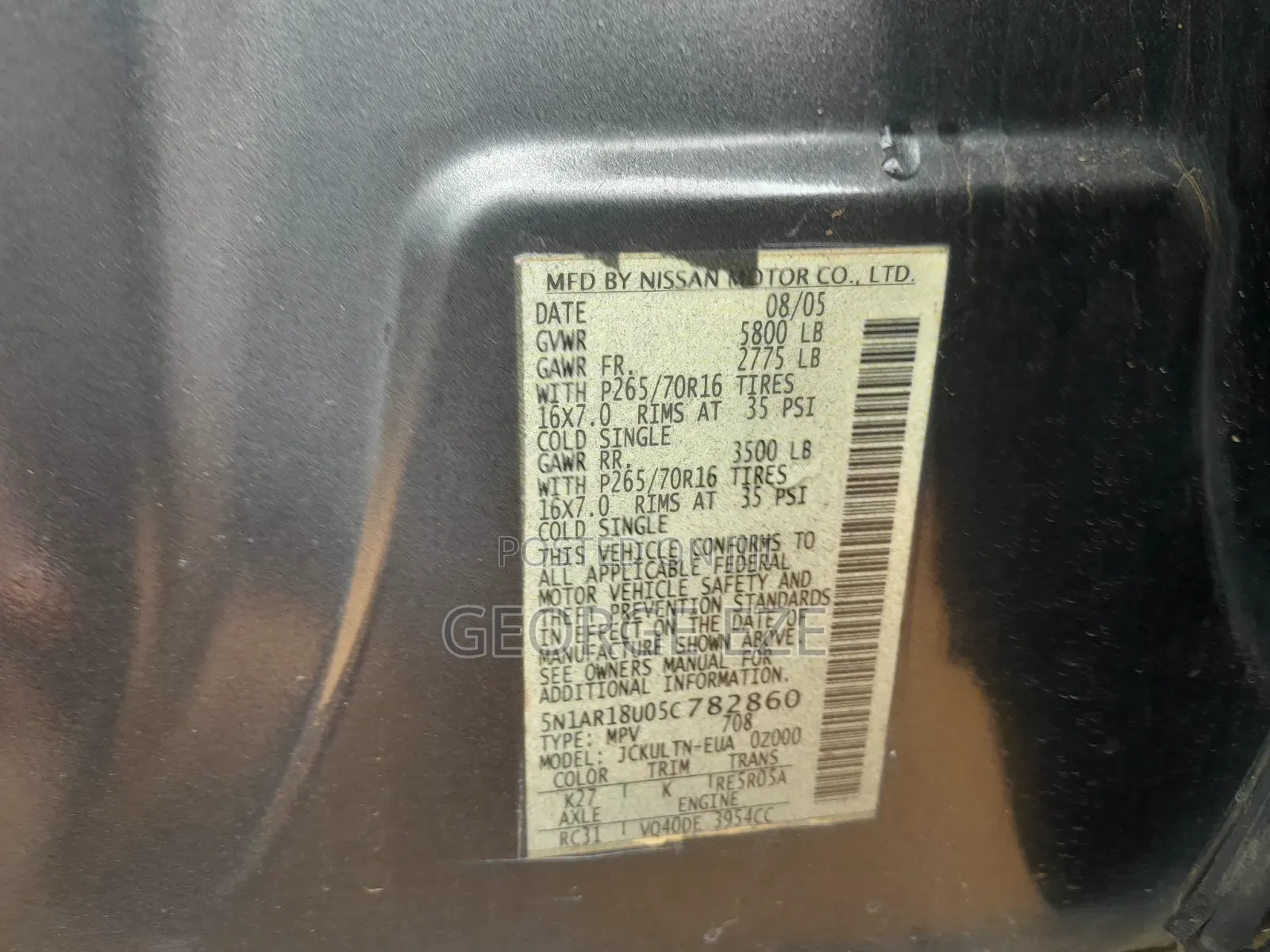 Nissan Pathfinder 2006 Gray