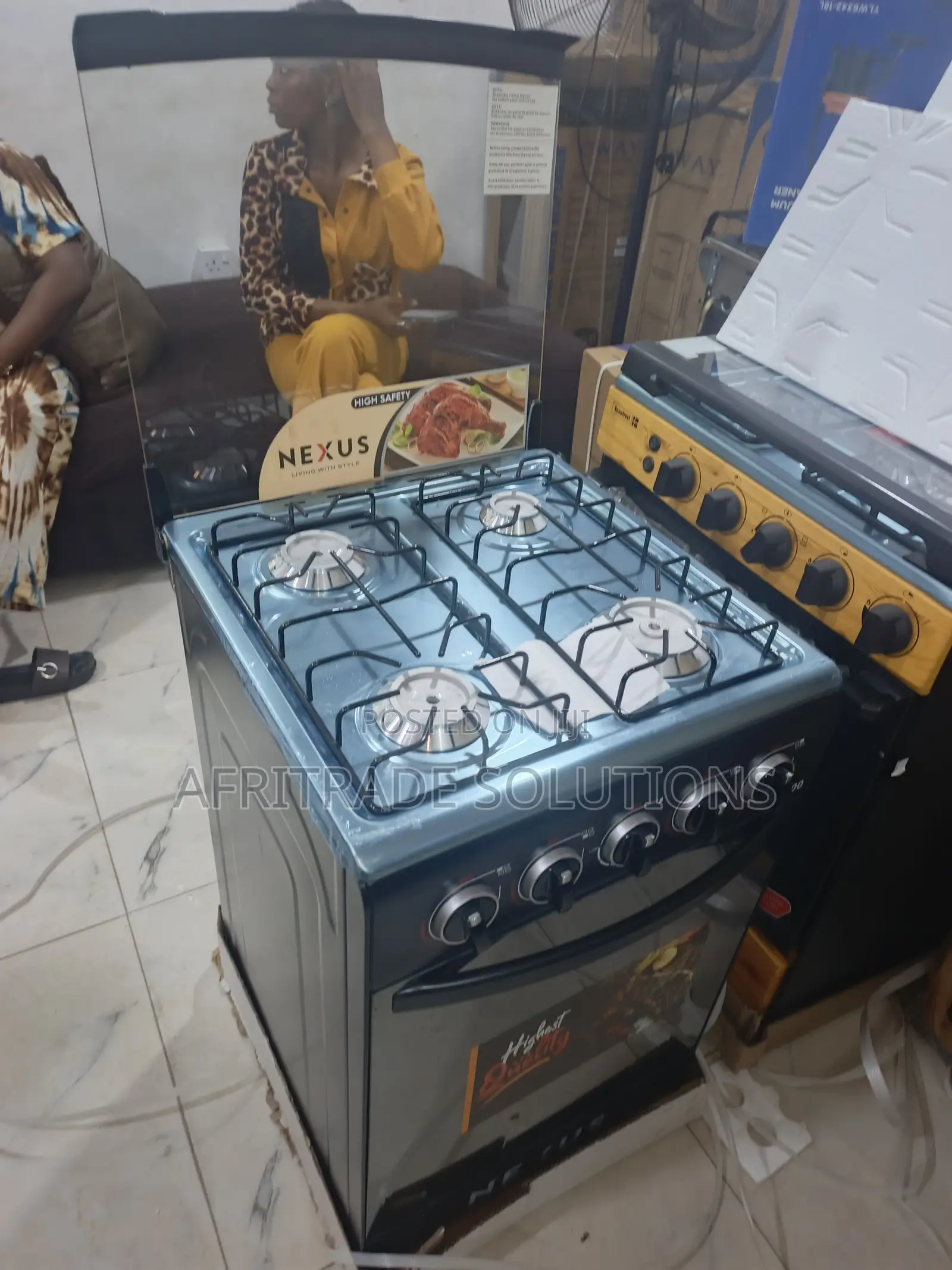 Nexus 50x50 4 Burner Gas Cooker – Reliable Everyday Use