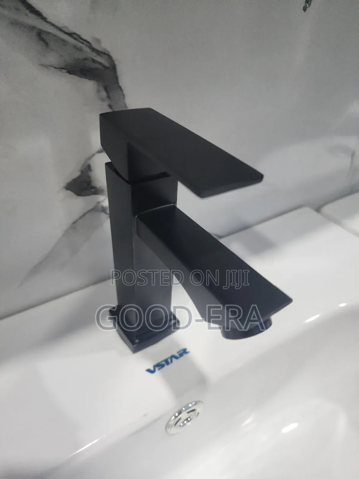 Black Square Basin Tap