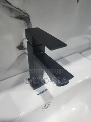 Black Square Basin Tap