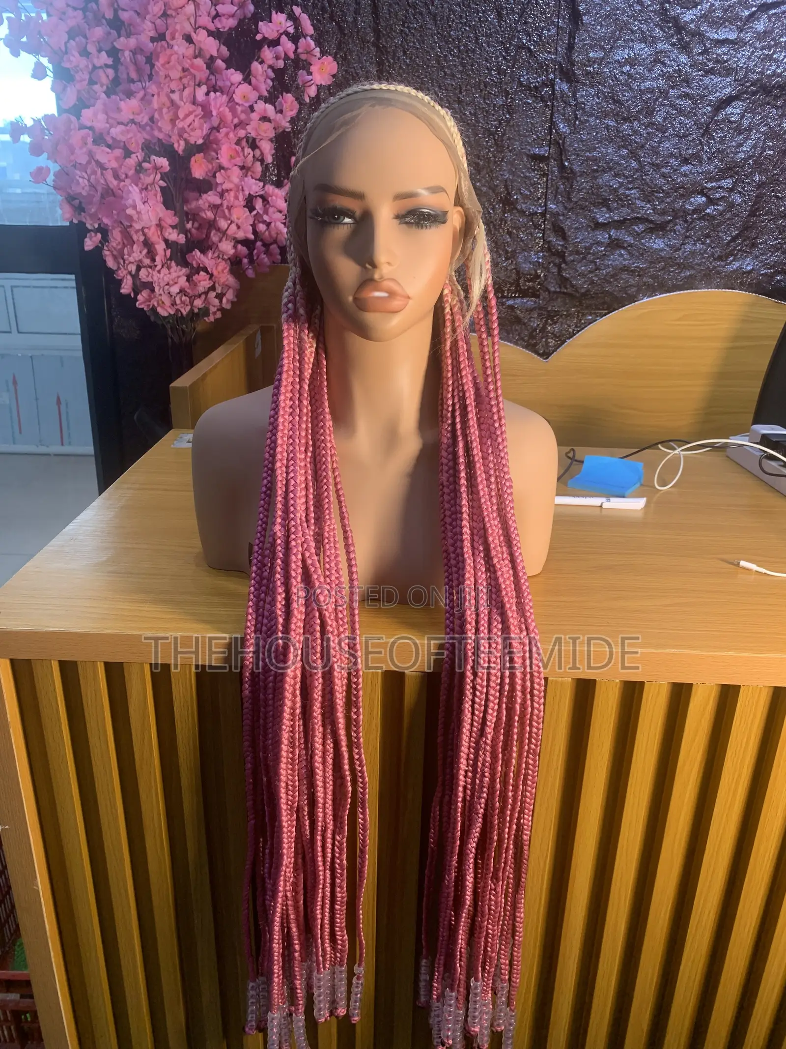 Full Frontal Braided Wig
