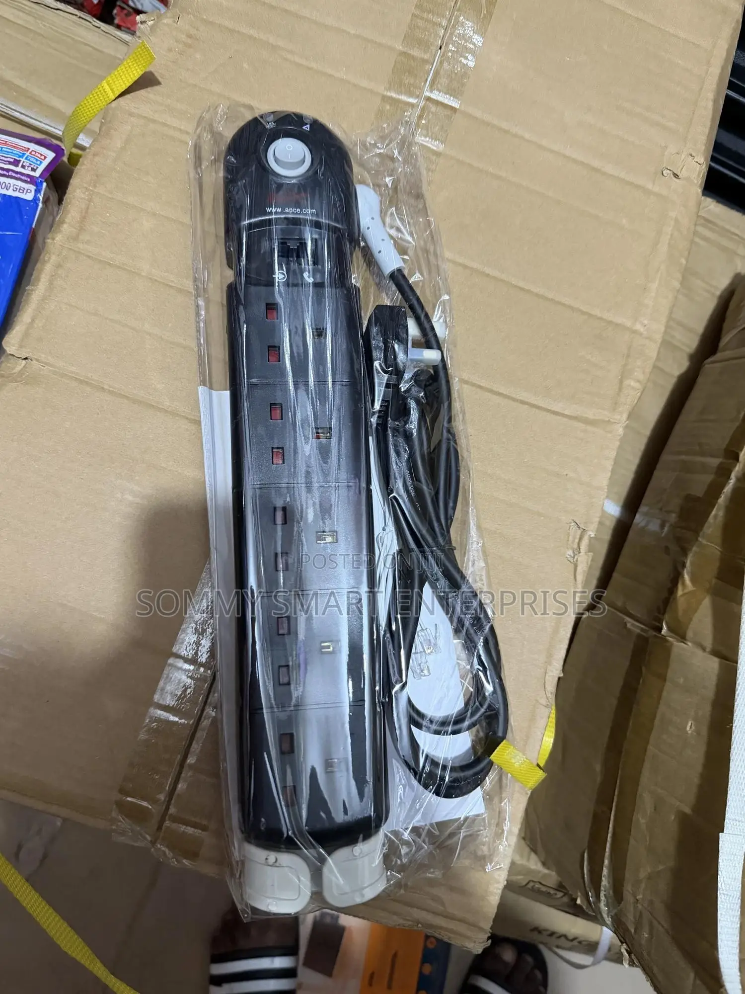 6-Gang Surge-Protected Extension Socket