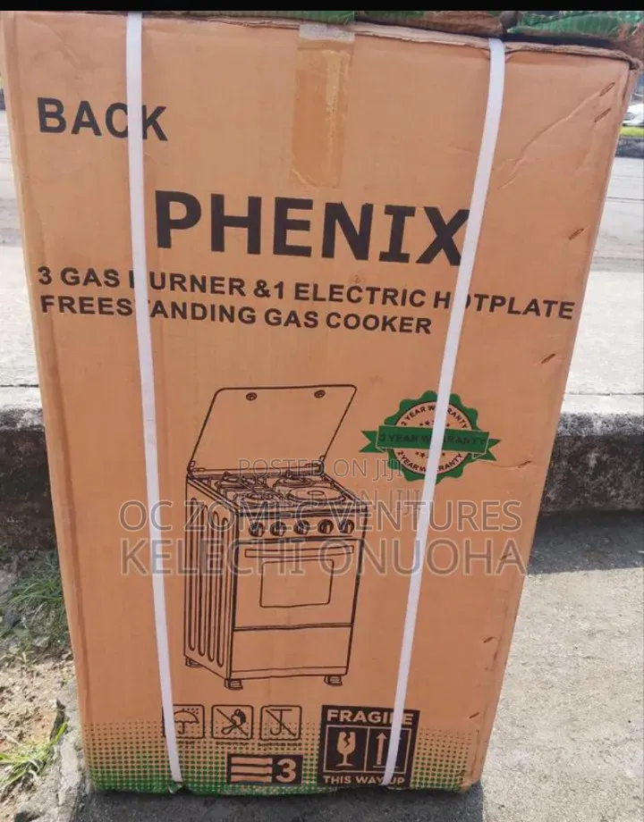 Phenix 4 Burnergas Cooker With Oven.