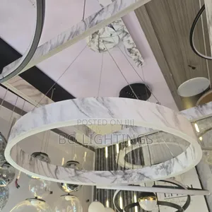 Natural Marble LED Light Alabaster Hanging Lamp for Living Room
