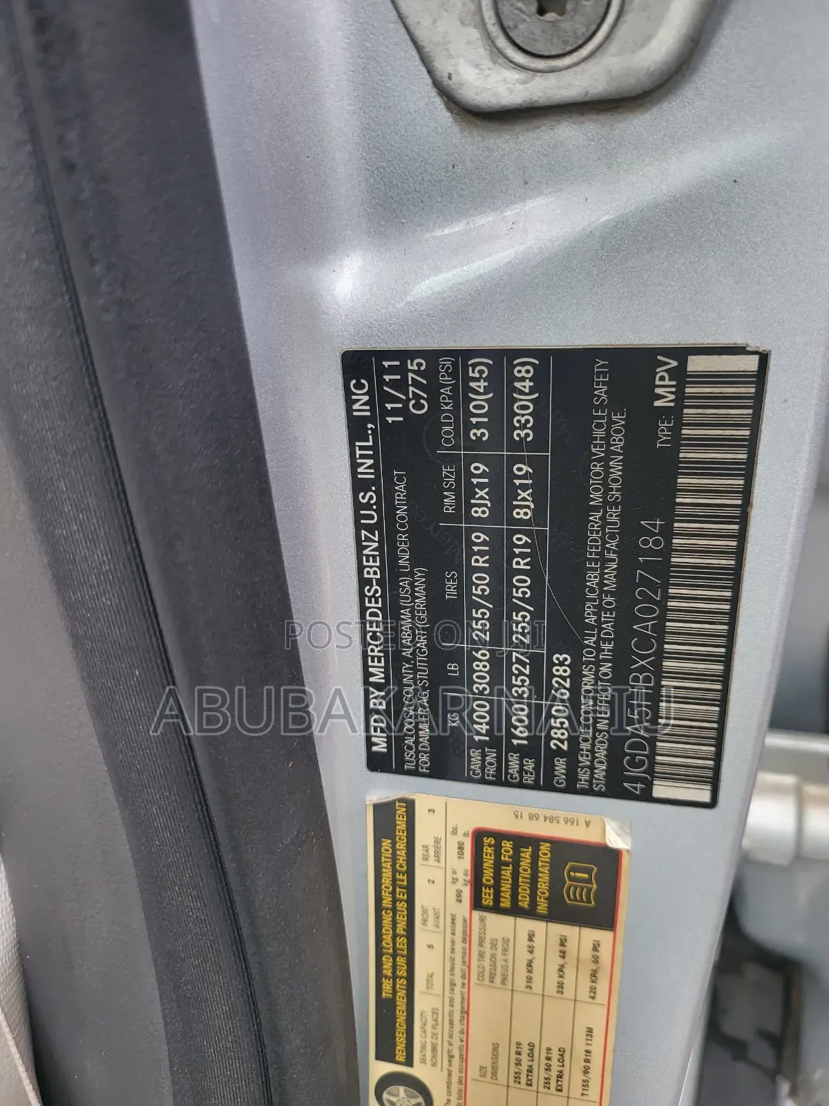 Mercedes-Benz M Class 2012 Silver