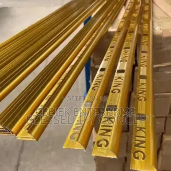 Genesis Tiles Profile Stainleds and Gold Colour