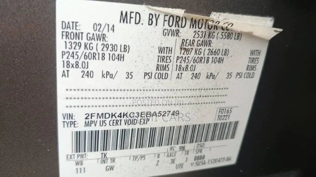 Ford Edge 2014 Brown