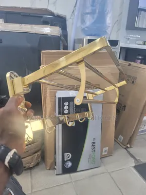 Glossy Gold Towel Holder