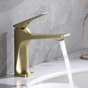 High-Quality Gold Basin Mixer Tap, Also Available in Different Colors