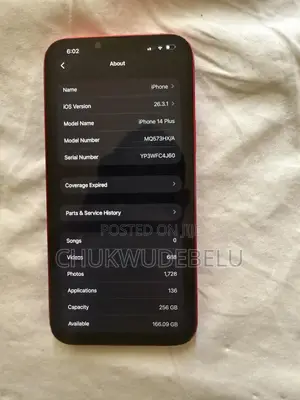 Apple iPhone 14 Plus 256 GB Red