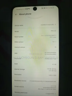 Huawei P Smart 2021 128 GB Black