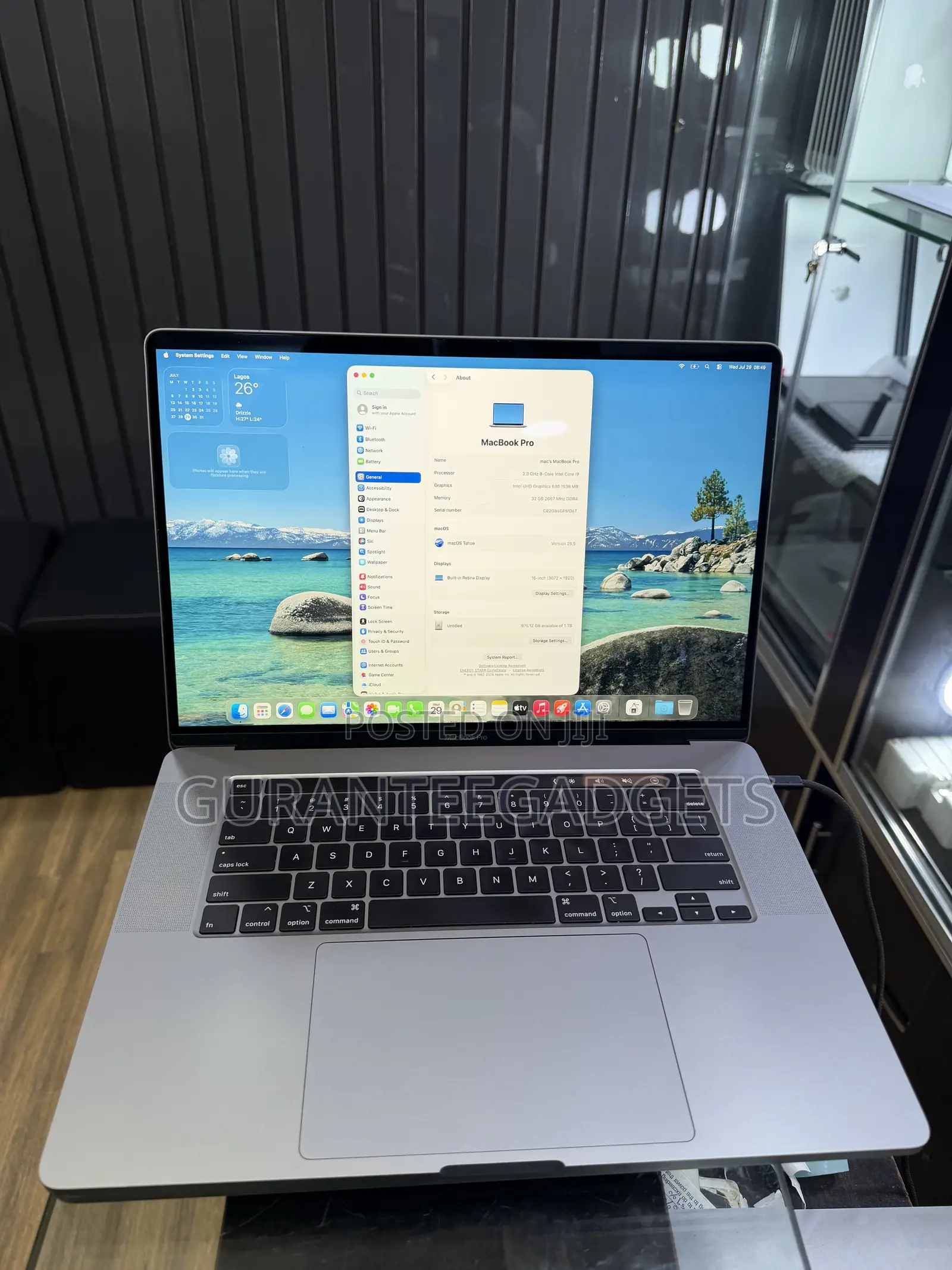 Laptop Apple MacBook Pro 2019 32GB Intel Core i9 SSD 1T