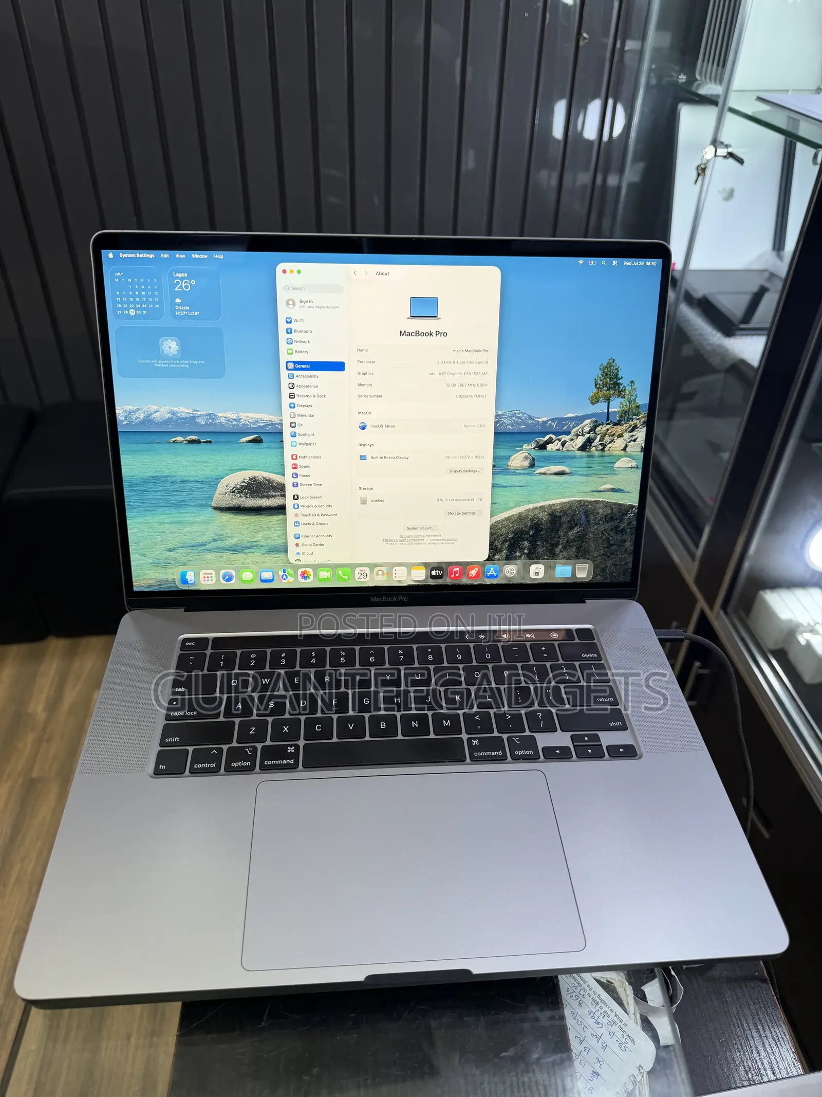 Laptop Apple MacBook Pro 2019 32GB Intel Core i9 SSD 1T