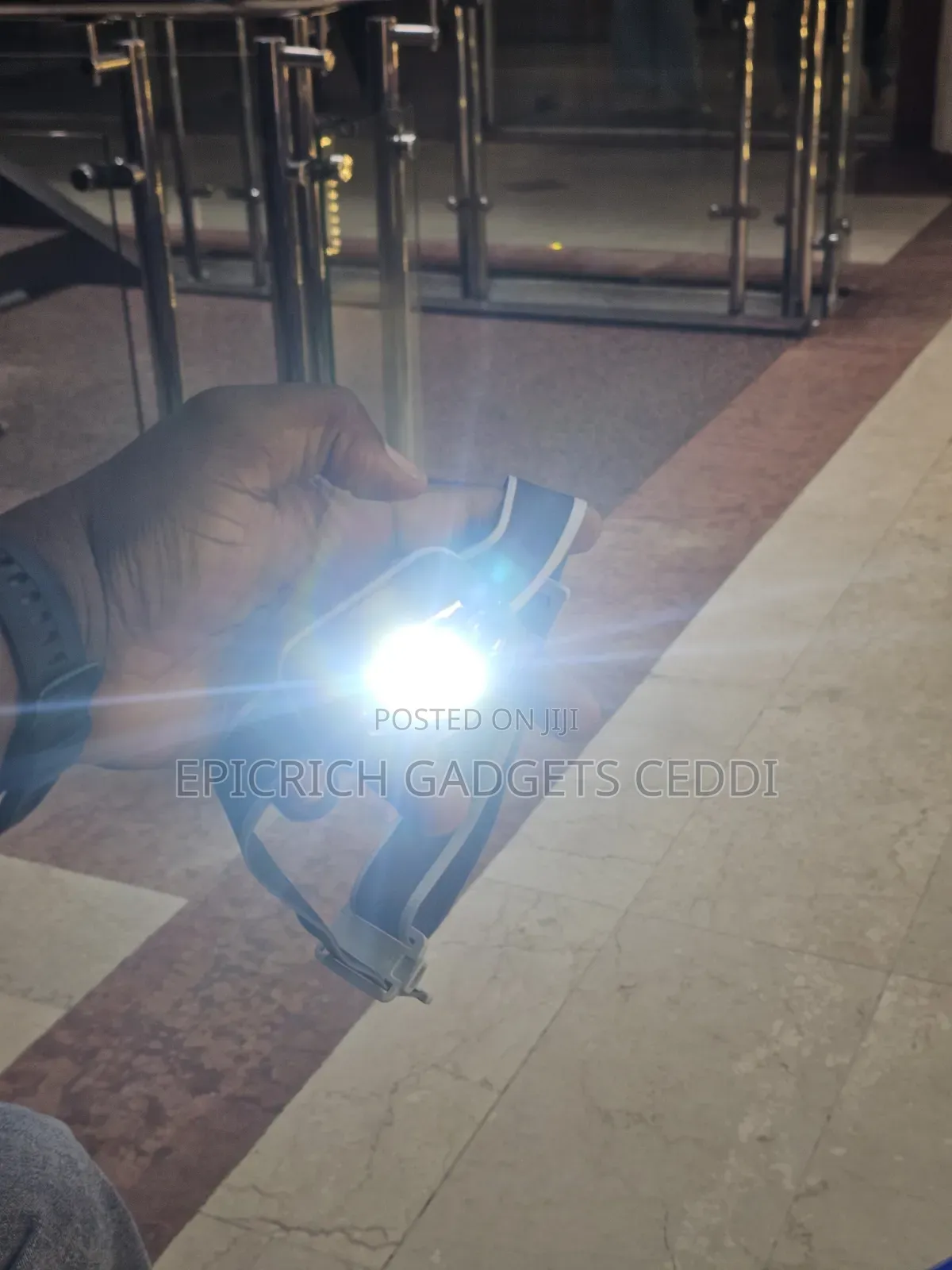 Rechargeable LED Head Flashlight With Sensor