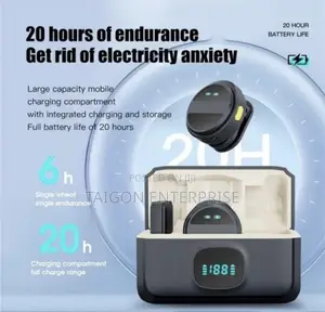 SX21 Wireless Magnetic Microphone Woth Powerbank