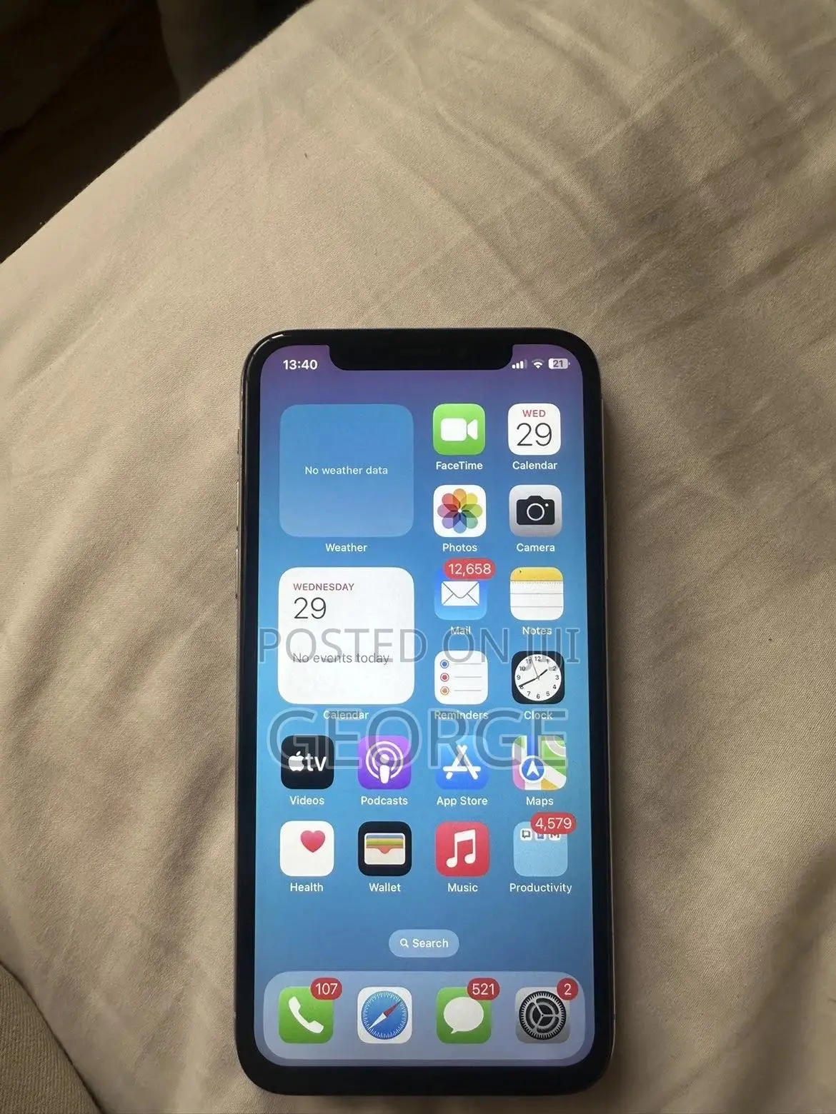 Apple iPhone X 256 GB White