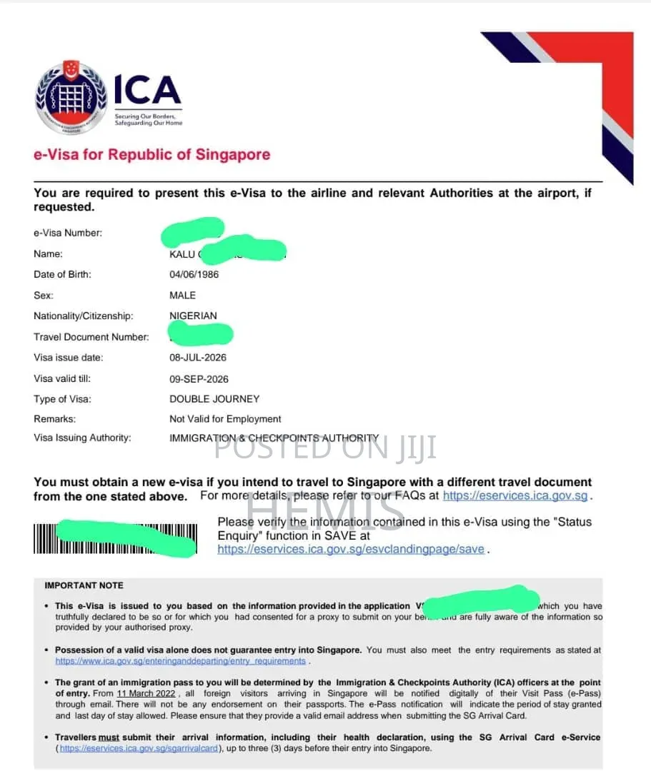 Singapore Visa