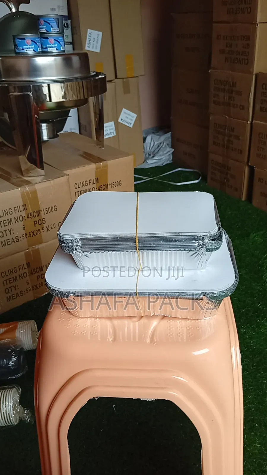 100pcs Hotpack Aluminium Container 8389