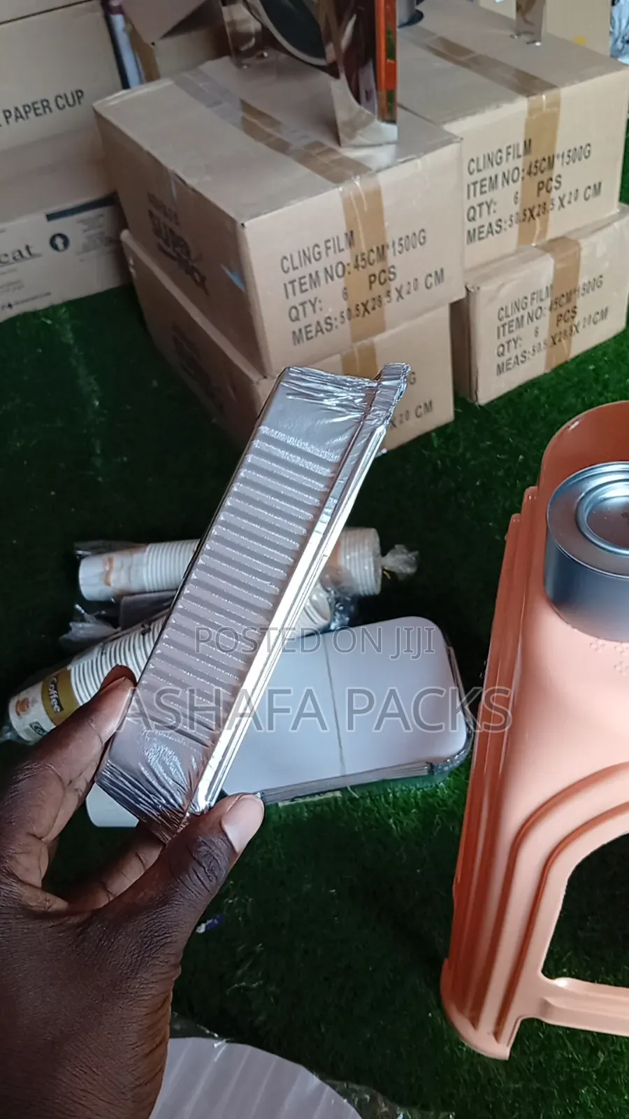 100pcs Hotpack Aluminium Container 8389