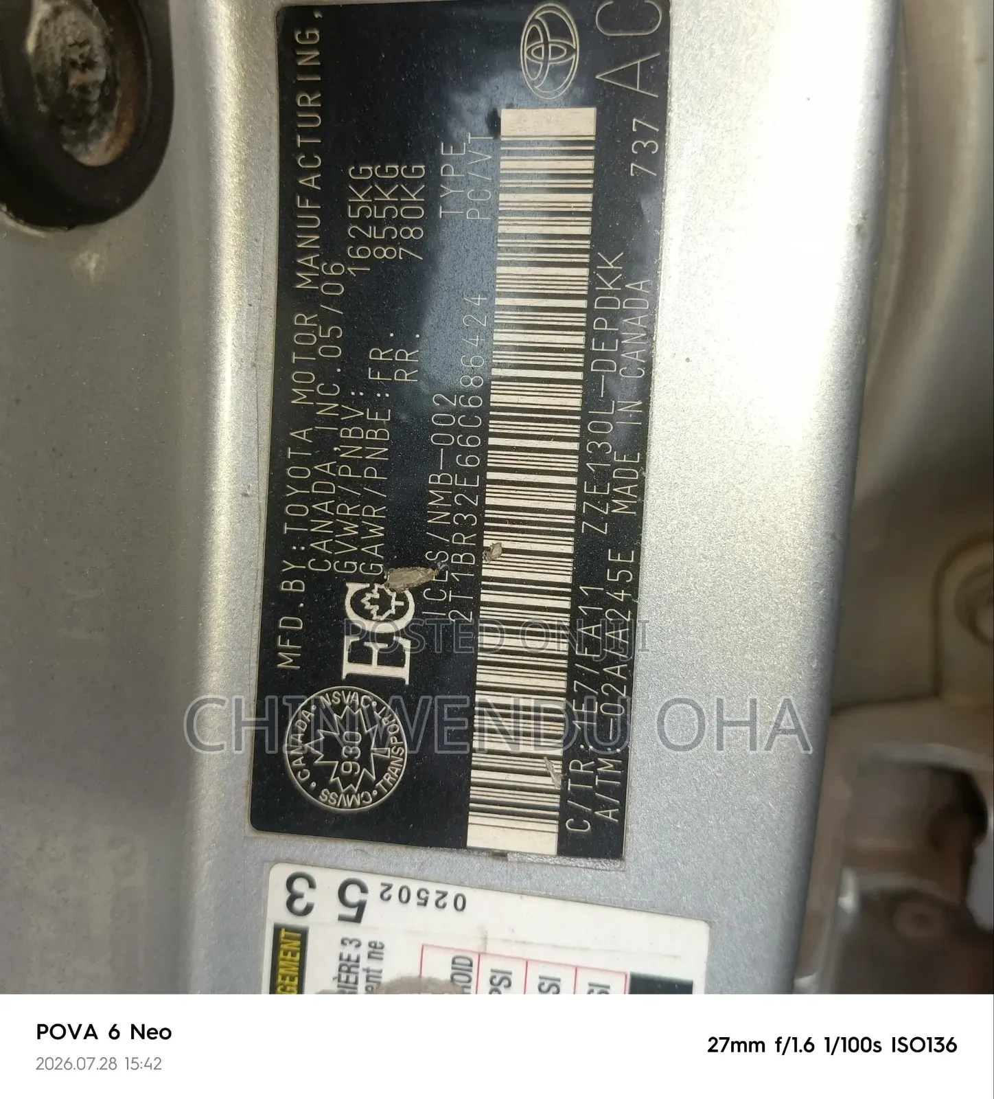 Toyota Corolla 2006 Silver
