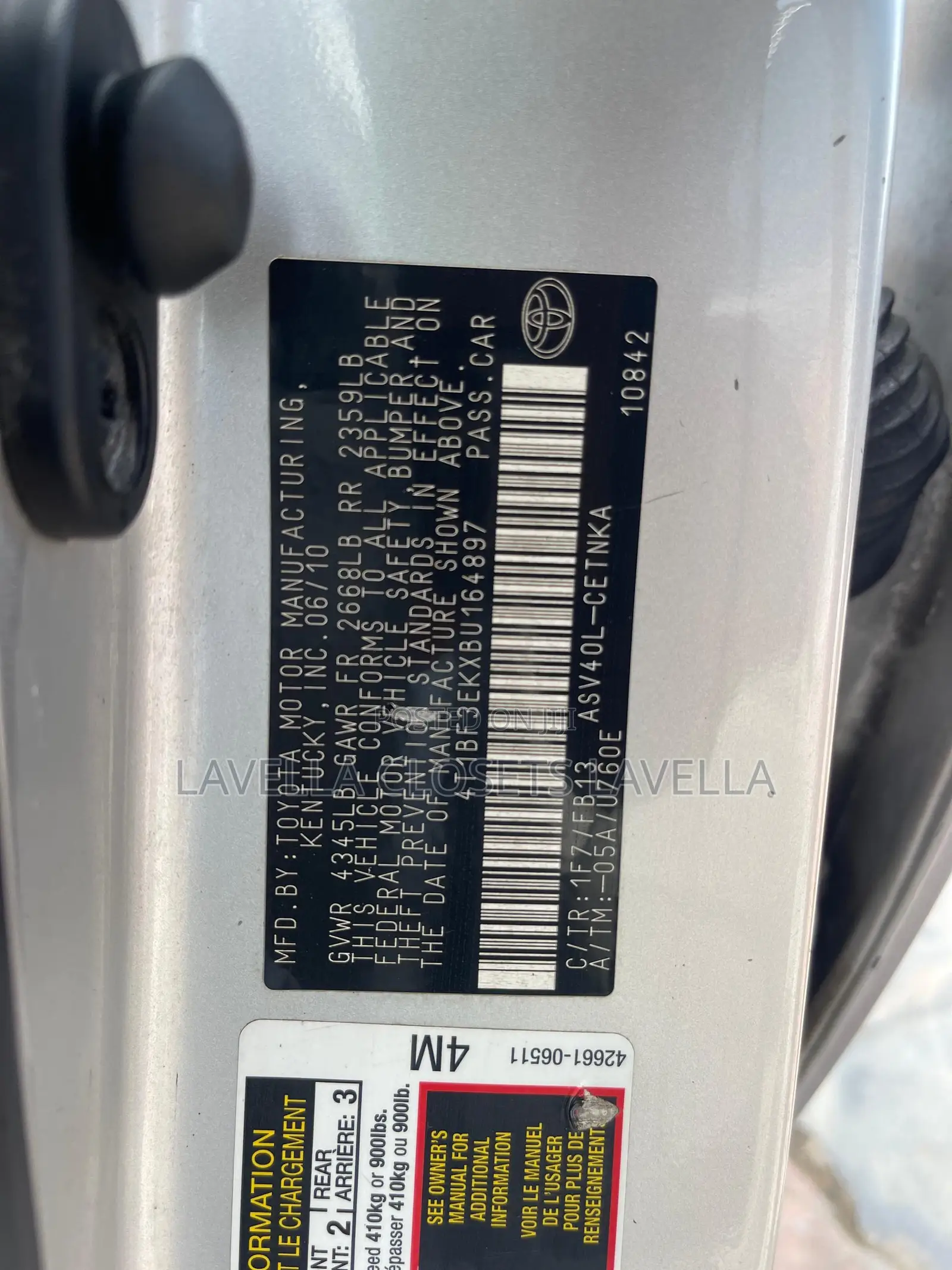 Toyota Camry 2010 Silver