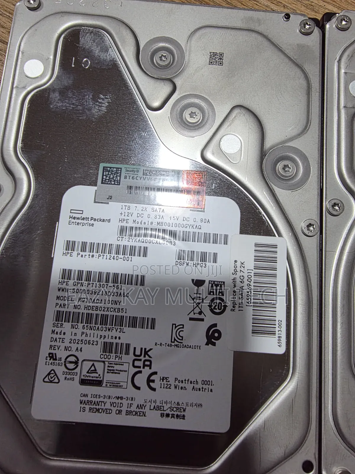 Hpe Original 1tb 7. Sata Server HDD