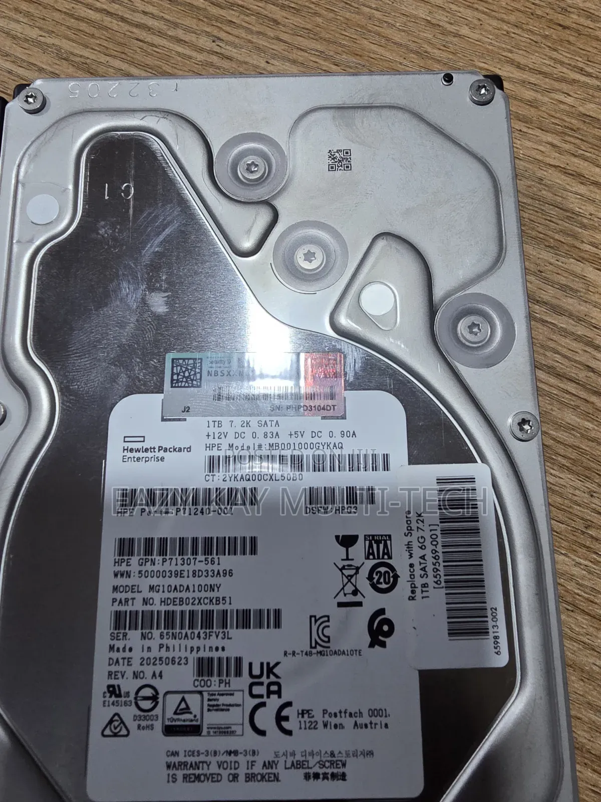 Hpe Original 1tb 7. Sata Server HDD
