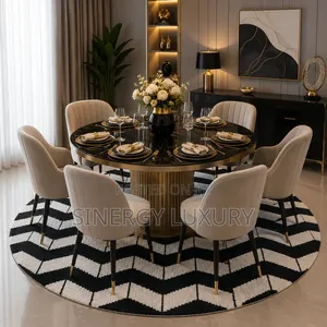 3x5fts Black and White Round Rug Available