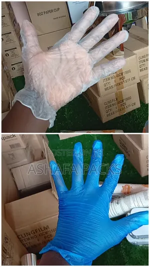 Blue Disposable Hand Gloves (100pcs)